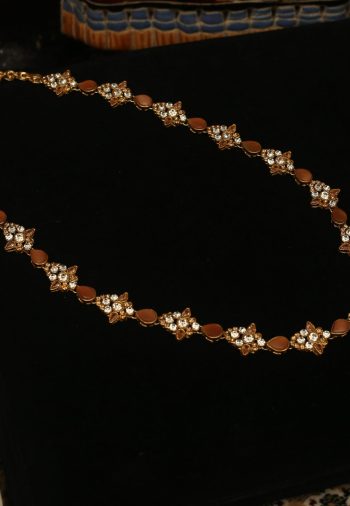 Moonstone with Diamond - Long Necklace