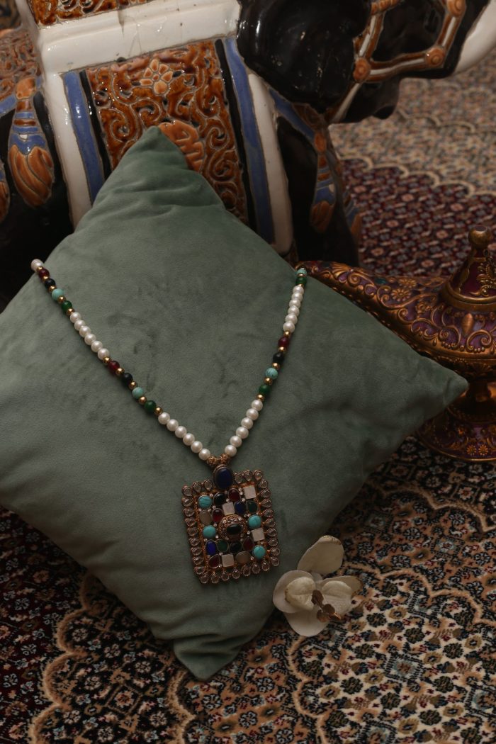 Multicolor long necklace - Image 2