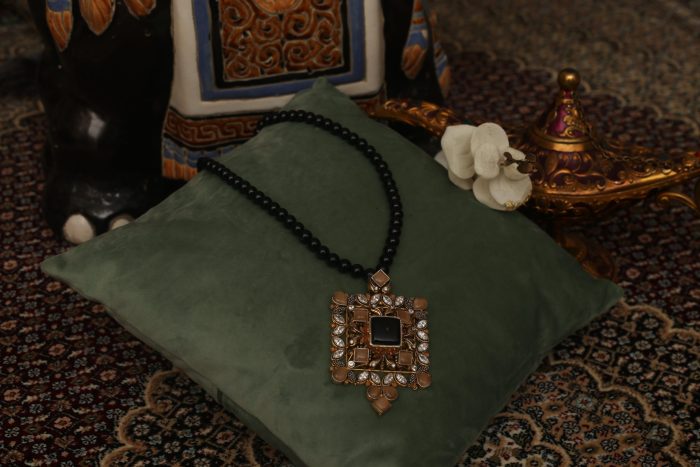 Necklace with diamond ruby and moonstone - Image 3