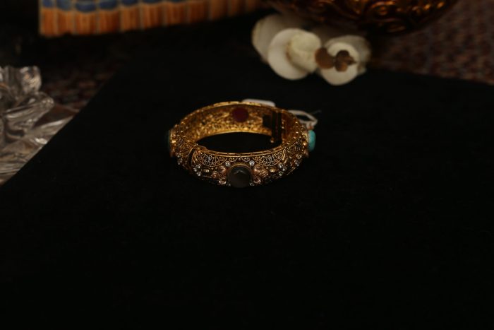 Multicolor with big stone bangle