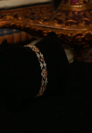 Gold and silver bangle
