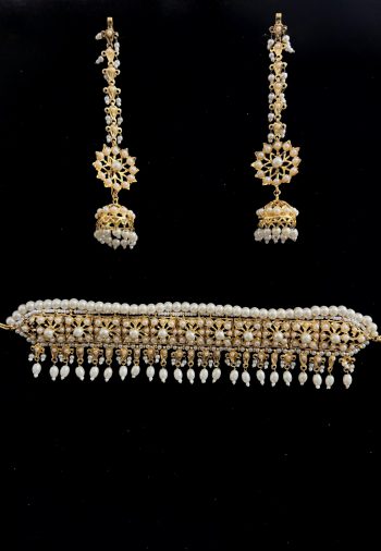 Hyderbadi Choker set with Ruby and pearl
