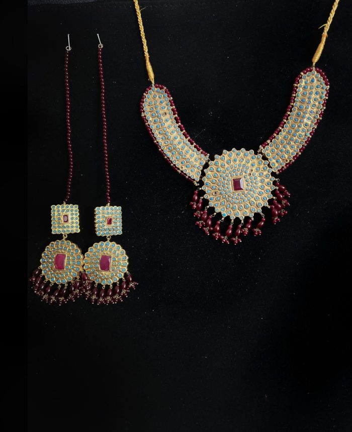 Pure silver set with earrings and necklace