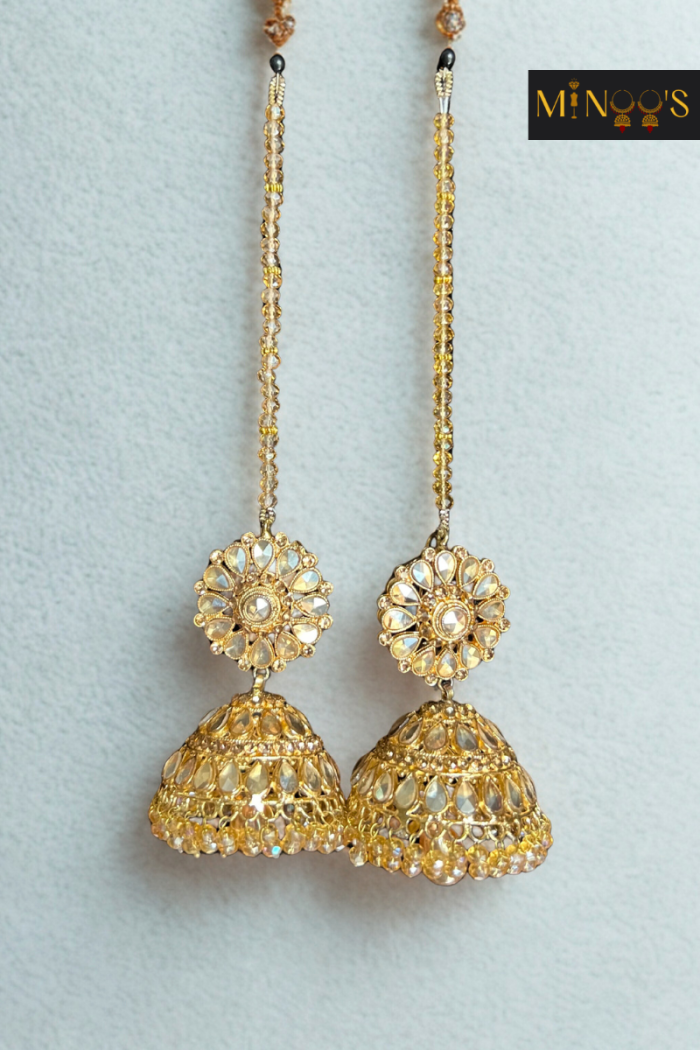 Gold Washed Jhumka - Image 2