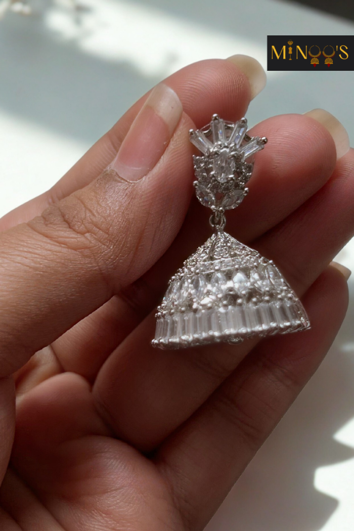 Silver Jhumkas - Image 5
