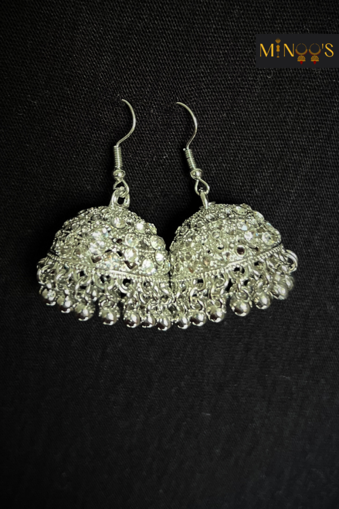 Silver Wash Jhumkas