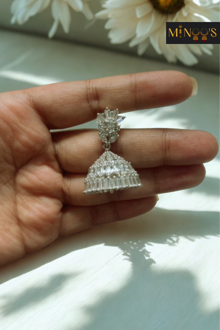 Silver Jhumkas - Image 3