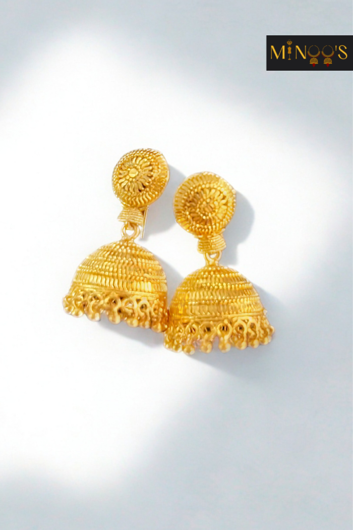Gold Shine Jhumka - Image 2