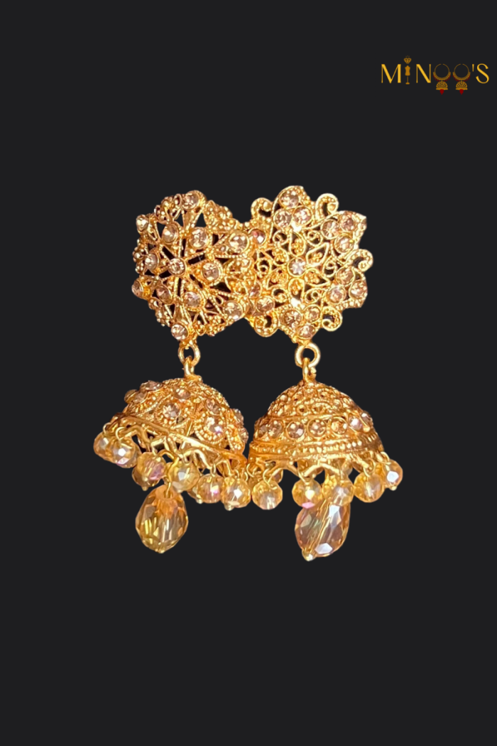 Gold with Pearl Jhumka