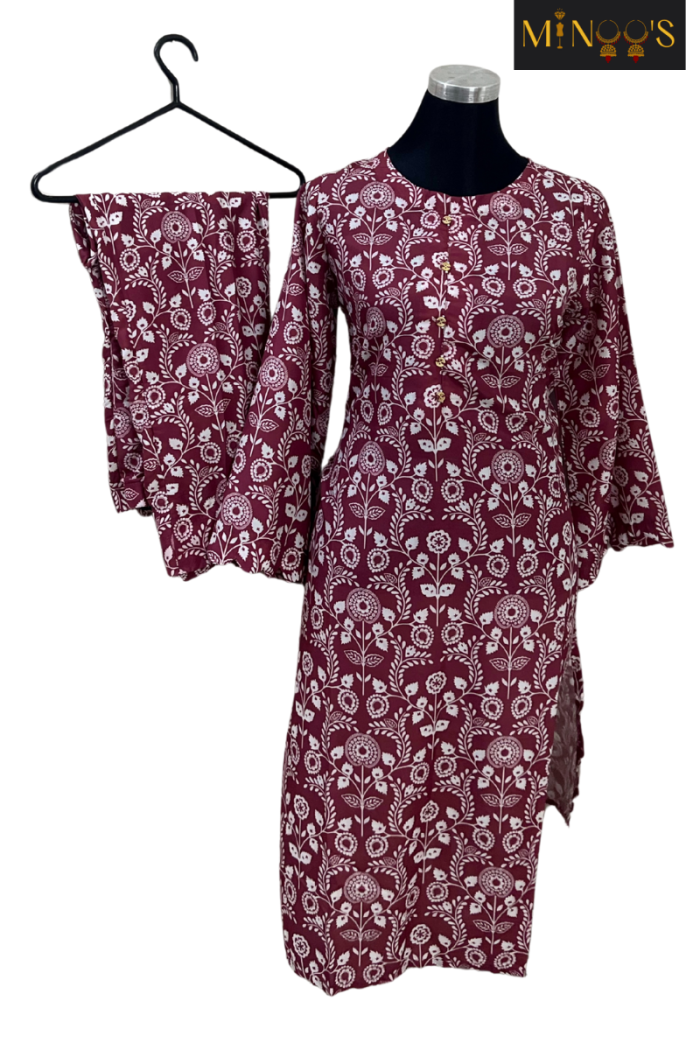 Salitex Reddish Pink Cotton Cord-Set