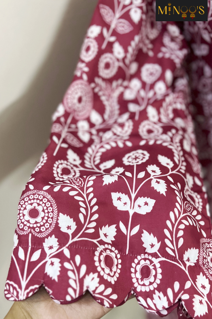 Salitex Reddish Pink Cotton Cord-Set - Image 3