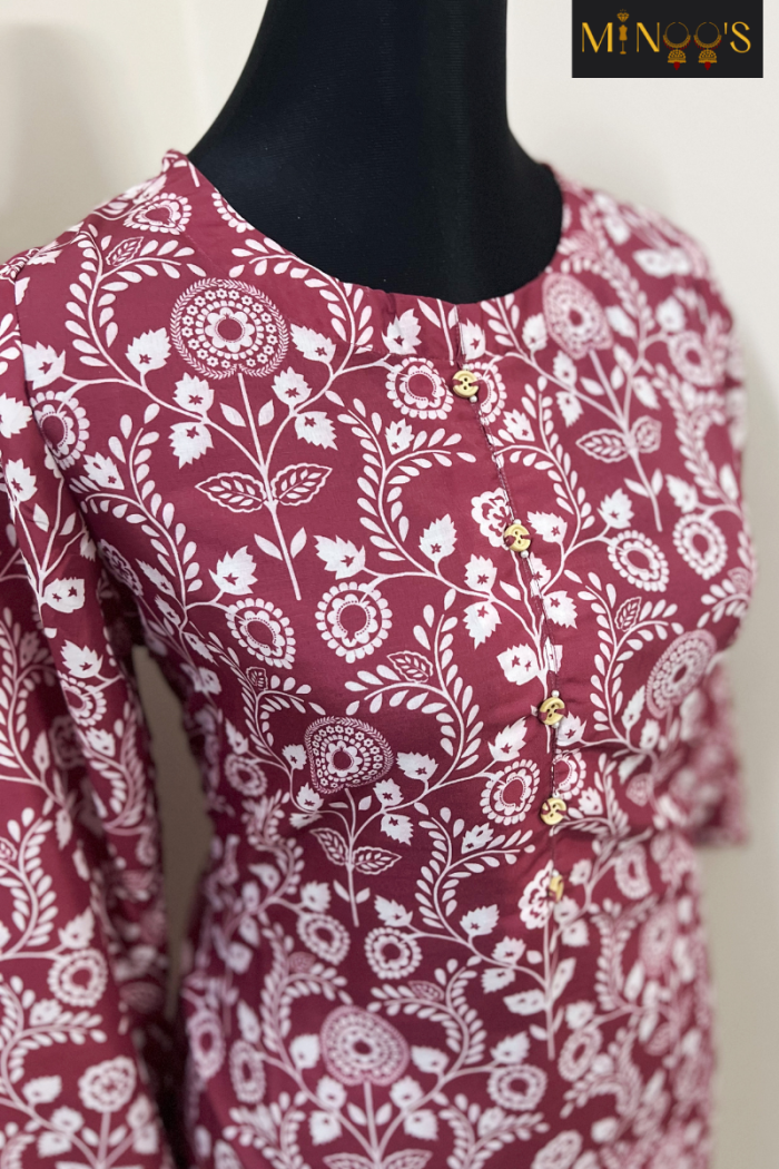 Salitex Reddish Pink Cotton Cord-Set - Image 5