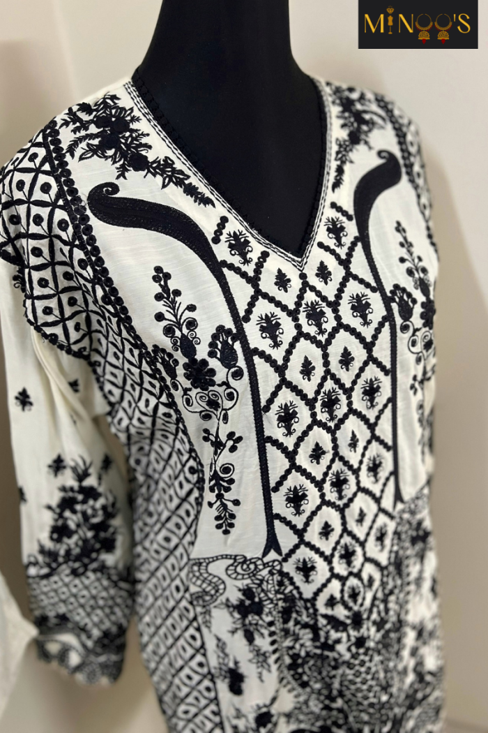 Sana Safinaz Full Embroidery Cord-Set - Image 4