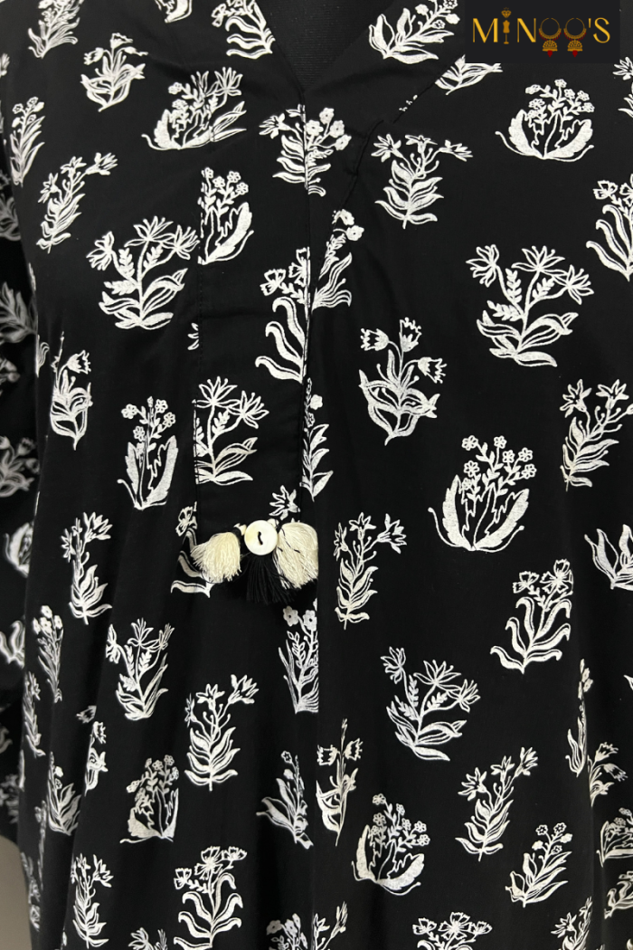 Al Karam Black and White Cord-Set - Image 4