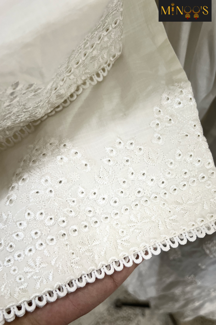 Minoo’s Embroidered Kurta w Saya Pants - Image 2