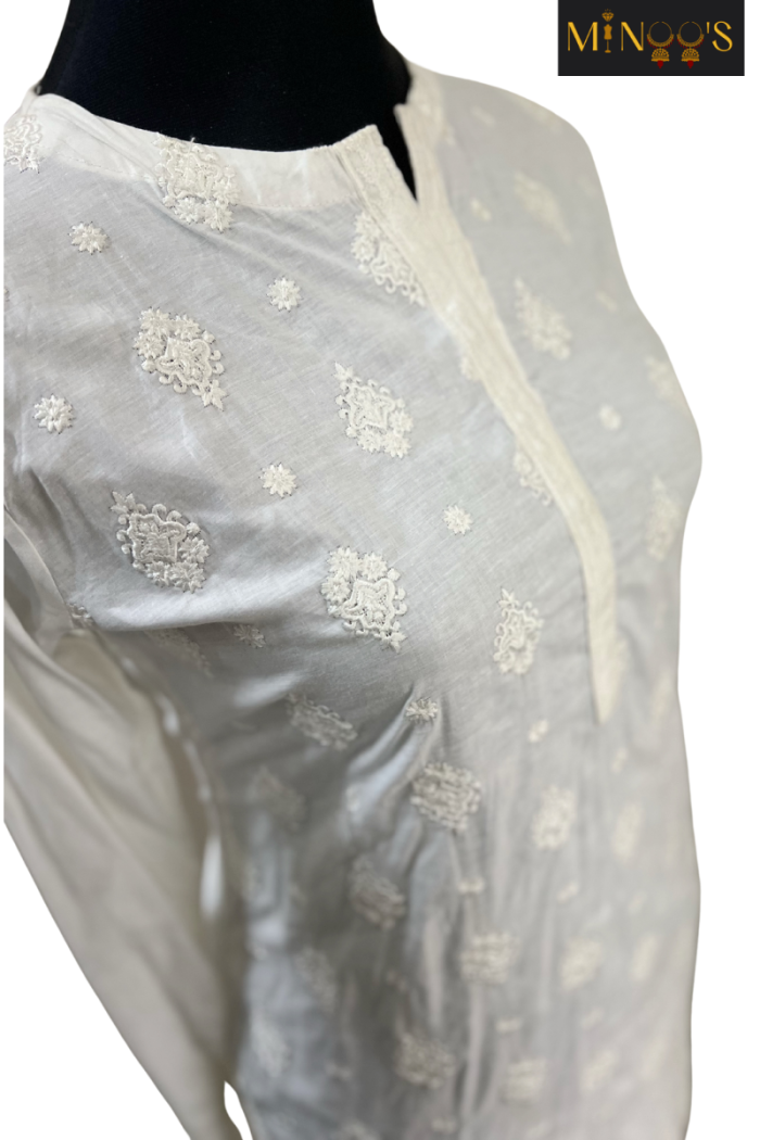 Minoo’s Embroidered Kurta w Saya Pants - Image 4