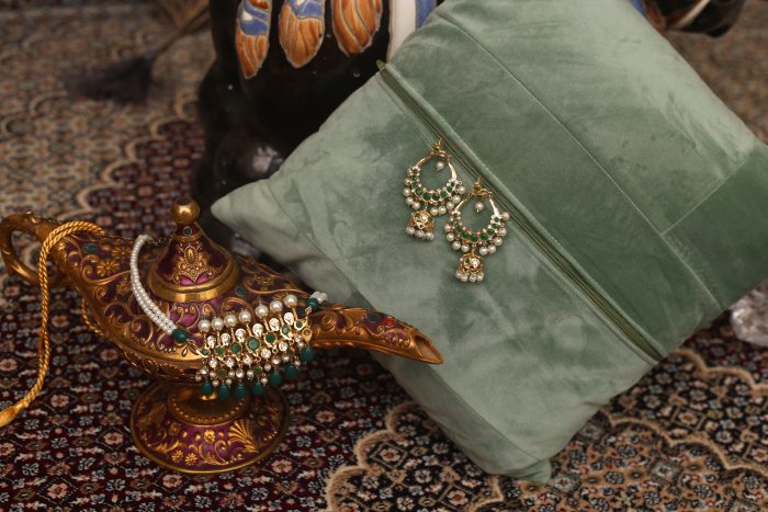 Chand Bali (Green, Red & White) - Image 9