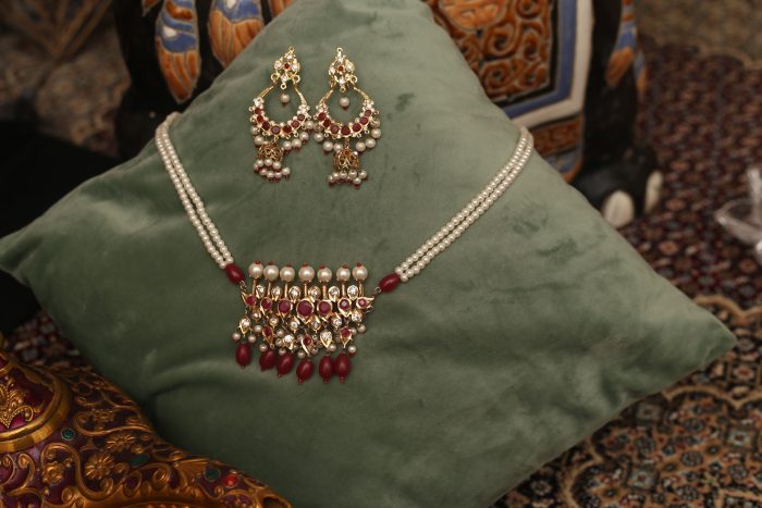 Chand Bali (Green, Red & White) - Image 3