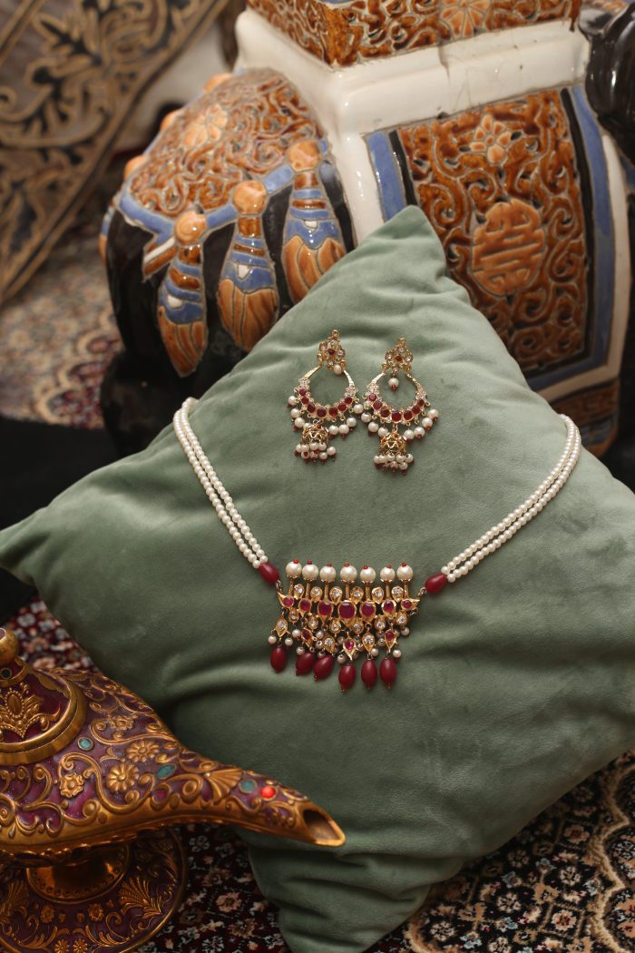 Chand Bali (Green, Red & White) - Image 4