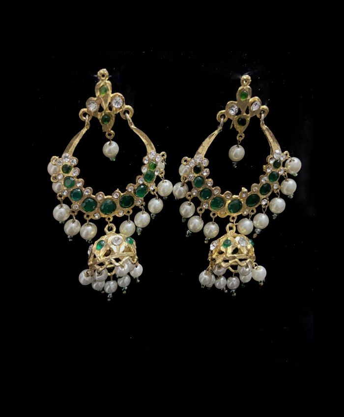 Chand Bali (Green, Red & White) - Image 12