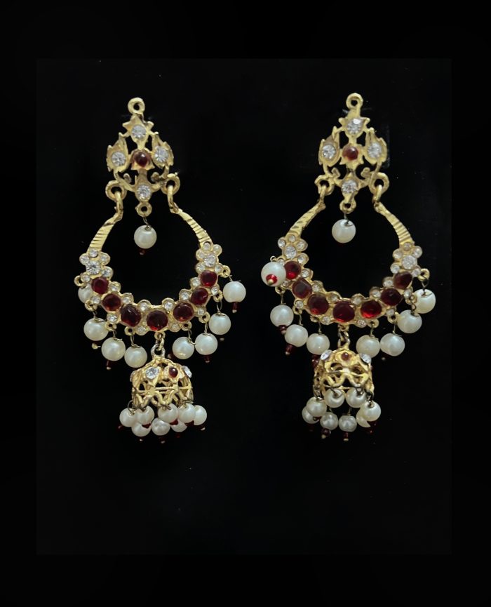 Chand Bali (Green, Red & White) - Image 5